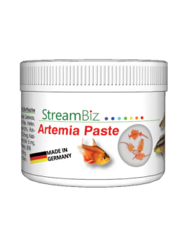Pate alimentaire riche en artemias pour poissons tropicaux