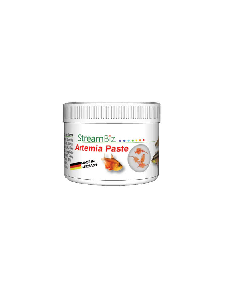Pate alimentaire riche en artemias pour poissons tropicaux