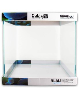 Aquarium Cubic Blau verre Ultra Clear