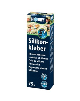 Colle silicone HOBBY noir pour aquarium et terrarium