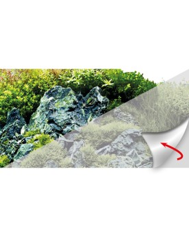 Poster fond Frosty autocollant 120x50 cm pour aquarium