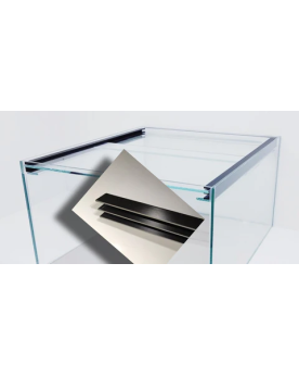 Glissiere double pour aquarium Kallax, verre 4mm