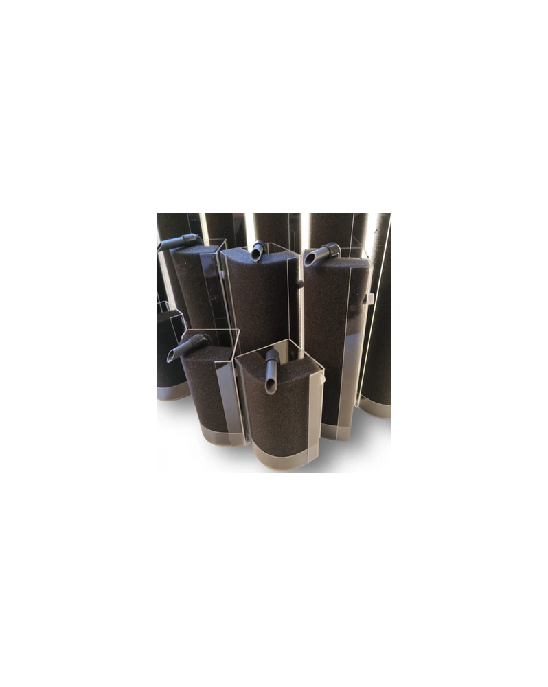 Turbo filtre de coin 8x8x23 cm pour aquarium 65 L