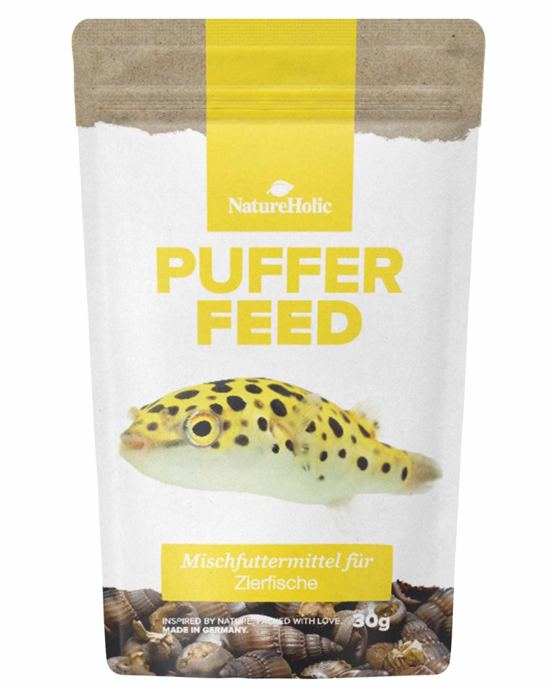 Pufferfeed escargots lyophilises pour poissons globes