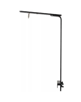 Potence aluminium reglable L30 W10 H52 pour rampe LED noir