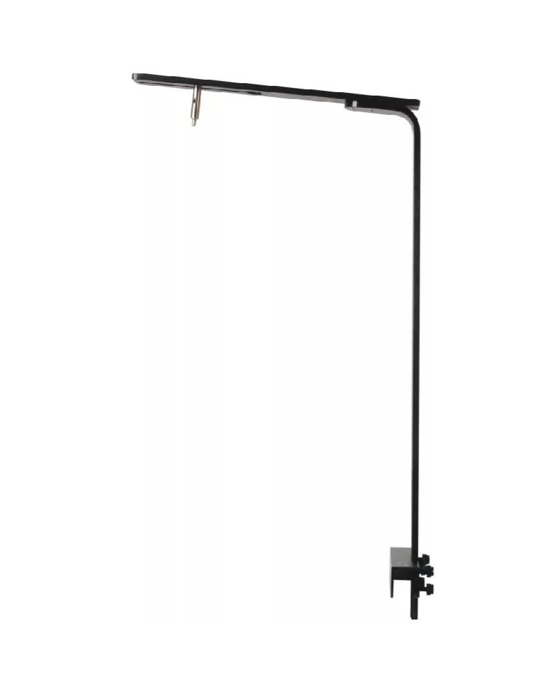 Potence aluminium reglable L30 W10 H52 pour rampe LED noir