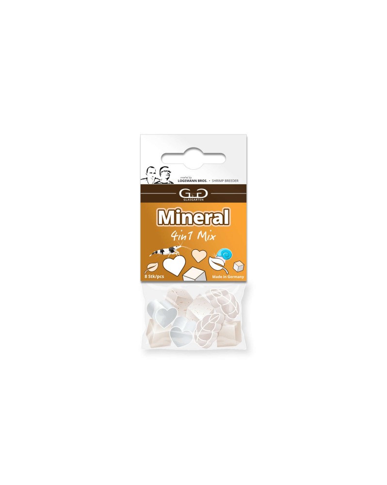 Melange mineral GlasGarten 8 pcs pour aquarium