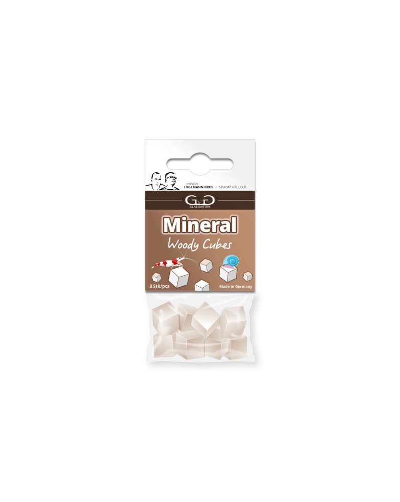 Mineral Woody Cubes, fibres de bois pour crevettes et escargots