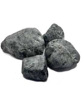 Galets Dark Pebbles gris fonce 10-20cm pour aquarium