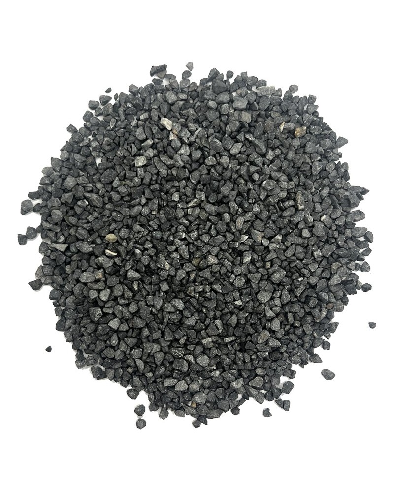 Gravier DARK HELL 2-4 mm gris sombre pour pierres