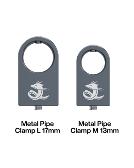 Support inox pour pipe 17 mm design discret