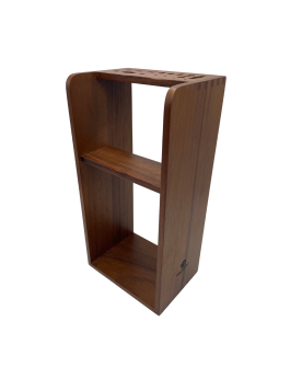 Support outils aquascaping en bois Walnut 36 cm