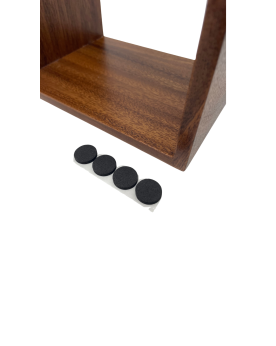 Support outils aquascaping en bois Walnut 36 cm