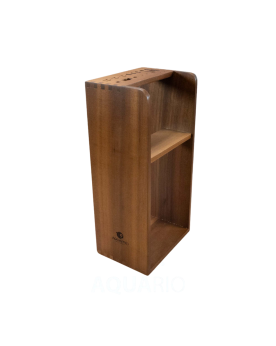 Support outils aquascaping en bois Walnut 36 cm
