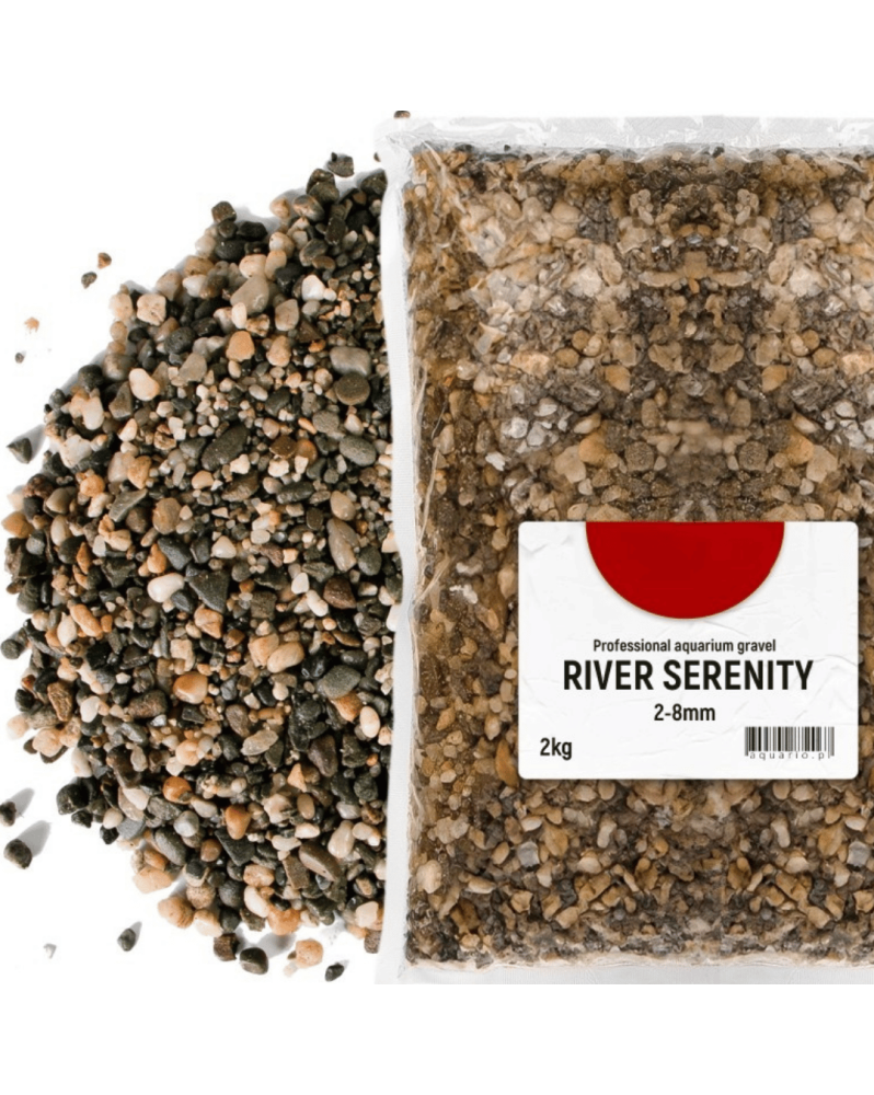 Gravier River Serenity 2-8 mm - beige, brun et gris