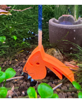 Porte Lollies crevette SHRIMPYS coloré en PETG HF