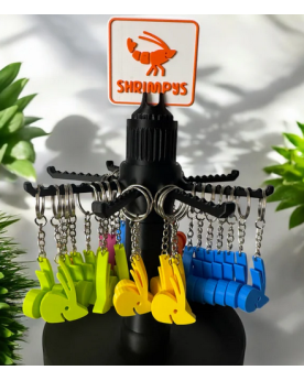 Porte-clés SHRIMPYS - 5 couleurs tendance