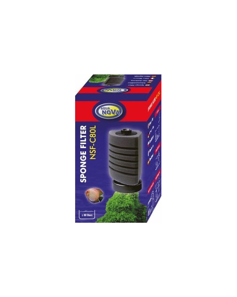 Filtre de coin Aquanova pour aquarium 80L