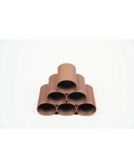 Pyramide Shrimp Puddle 3D en PLA - 6 tubes, surface mate