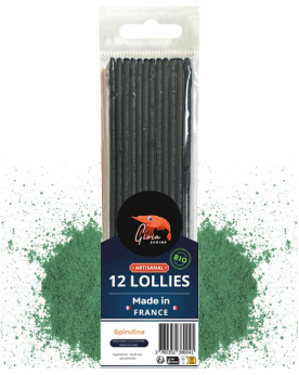 Gioia Shrimp - 12 Lollies Spiruline Bio