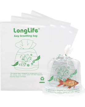 Sachets respirants pour crevettes bords arrondis