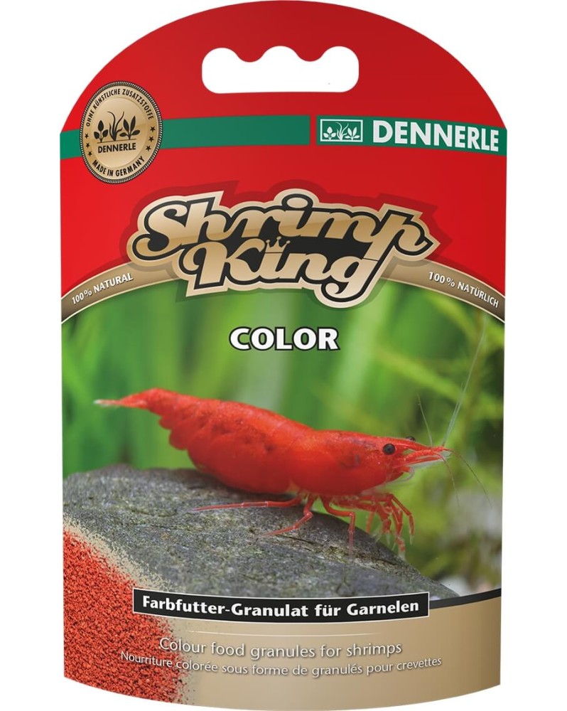 Granules pour renforcement des couleurs des crevettes