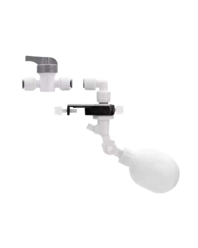 Flotteur avec robinet et support pour osmoseur 1/4