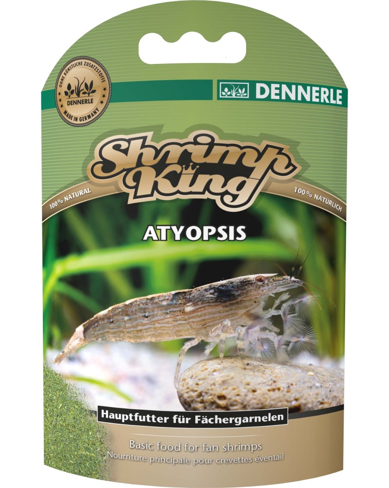 Aliment poudre bio pour crevettes eau douce