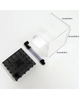 Box filtration UGF 15x15x15 cm avec cheminée et plaque