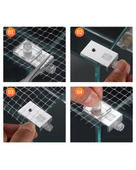 Filet anti-saut pour bassin avec supports aluminium