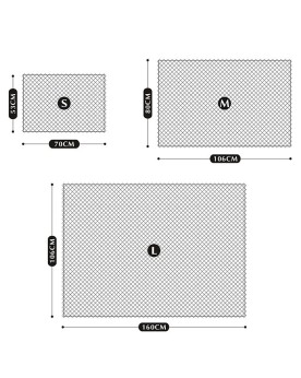 Filet anti-saut pour bassin avec supports alu
