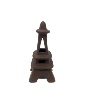 Tour Eiffel céramique - Cachette pour crevettes(10,5×4,5×4,5 cm)