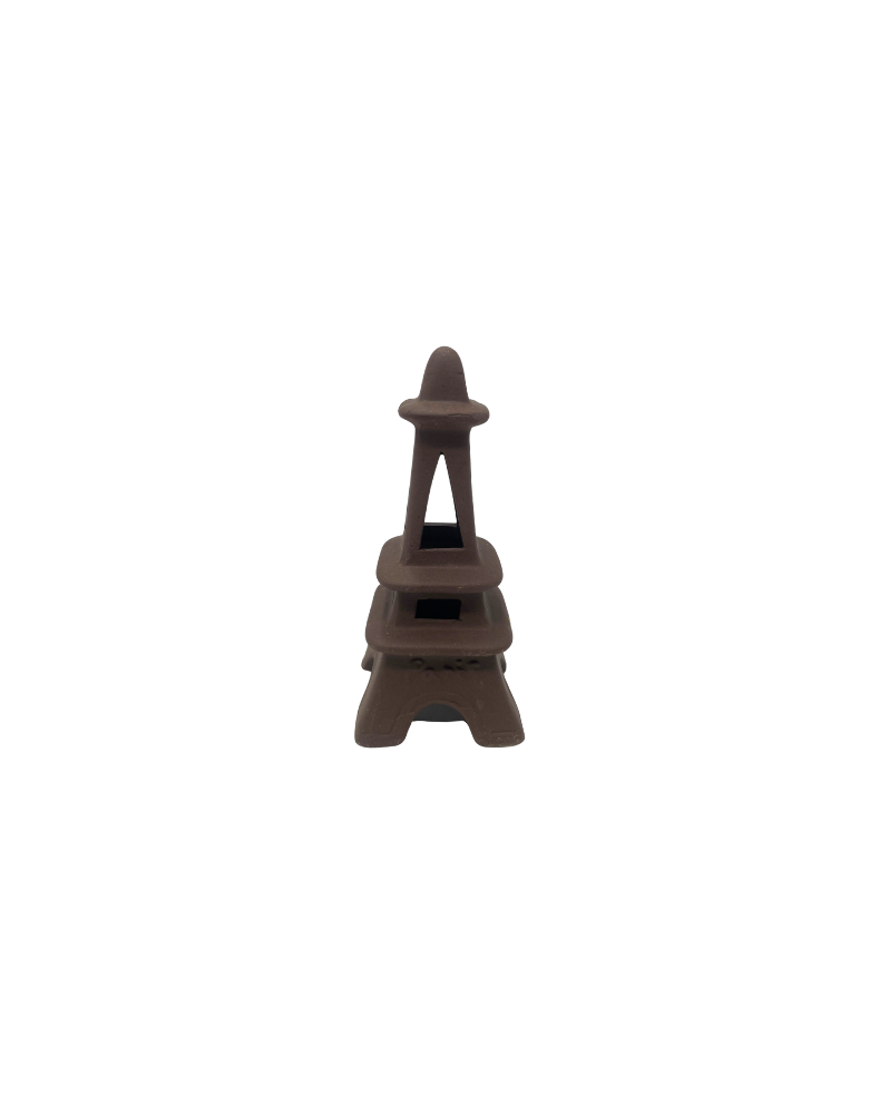 Tour Eiffel céramique - Cachette pour crevettes(10,5×4,5×4,5 cm)