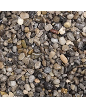 Gravier naturel plat ovale gris