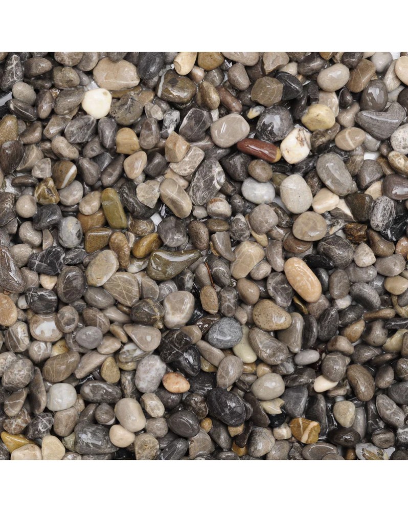 Gravier naturel plat ovale gris