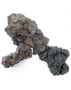 Black Volcano Stones — Pierres volcaniques texturées