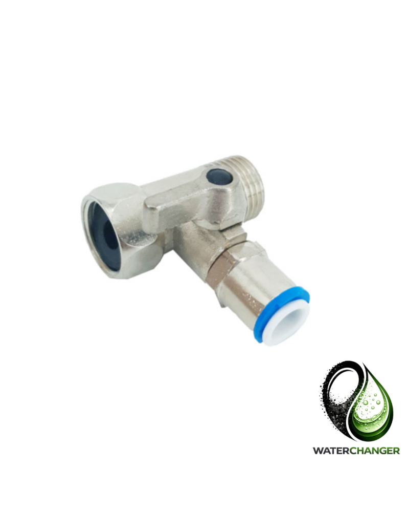 Connecteur Arrivée D'eau Metal 1/2F x 3/8 (quick + robinet) x