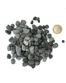 Black Lava Pebbles Mini 1-2cm sac 5kg