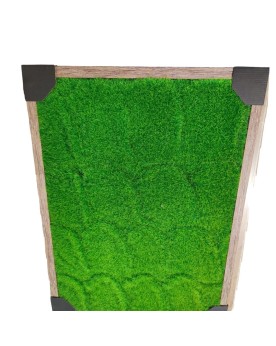Cadre decoratif imitation bois 80 x 40 cm