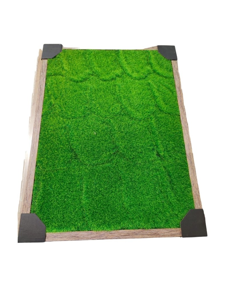 Cadre vegetal imitation bois 100x80 cm