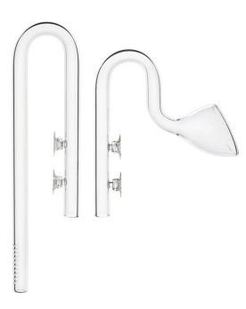 Lily Pipe en verre pour aquascaping, discret dans aquarium