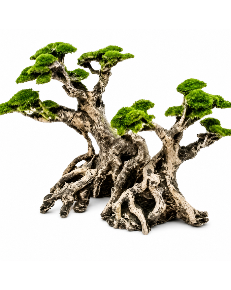 Bonsai en ceramique realiste pour aquarium inerte et sans danger