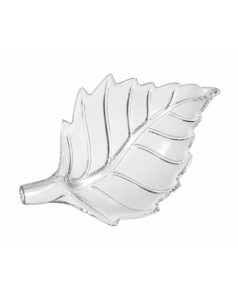 Coupelle nourrissage crevettes feuille acrylique transparent taille M 10x7cm aquarium