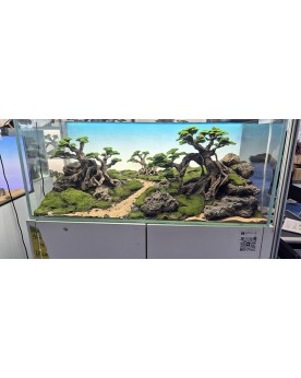 Bonsai aquarium Piaozhi 56x34x15 cm ceramique realiste