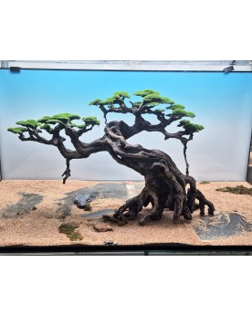 Piaozhi Bonsai 80x37x25 decoration aquarium ceramique realiste