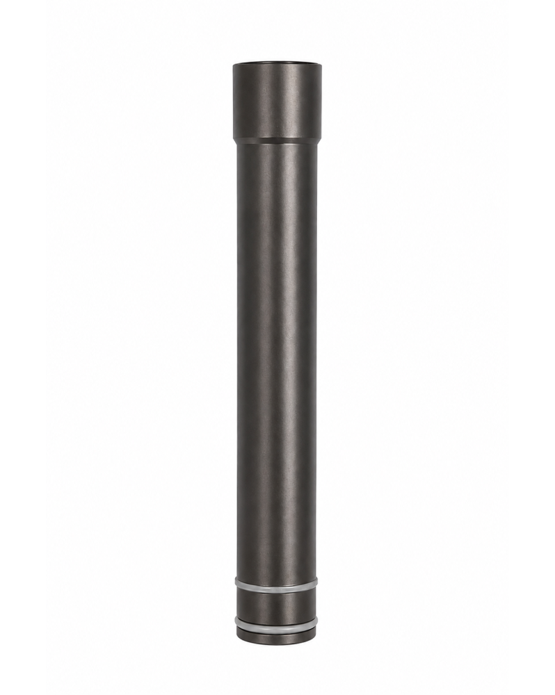Rallonge inox 16 mm gris anthracite mat - 10 cm