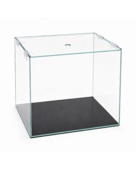 Vue de dessus couvercle percé aquarium cube ultra clear By Skaii 30x30x30cm
