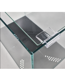 Couvercle percé 43x24cm aquarium shallow ultra clear By Skaii 45x28x18cm espace câbles 3cm