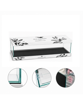 Vue de dessus couvercle percé aquarium shallow ultra clear By Skaii 45x28x18cm