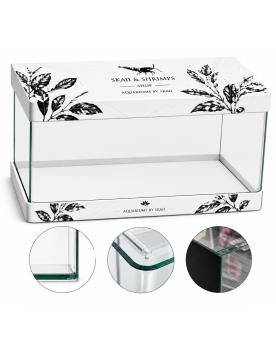 Aquarium float glass 45x28x30cm By Skaii coins arrondis face avant